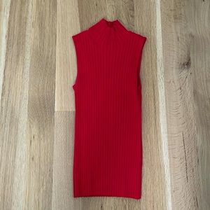 Aqua Mock-neck Sweater